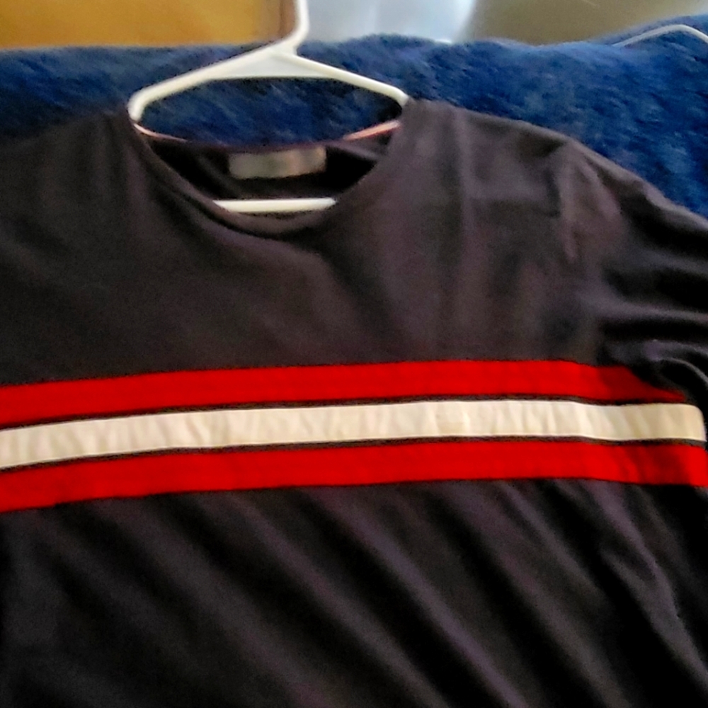 Bally Short Sleeve Size 36 Logo Striped Shirt